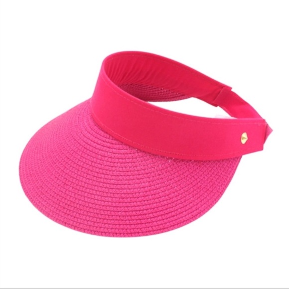 Pink Solid Visor Hat - Picture 4 of 4